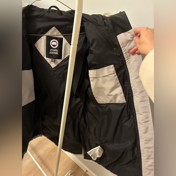 AUTHENTIC CANADA GOOSE Parka Jacket moonstone grey | looks new | coyote fur - Picture 10 of 17